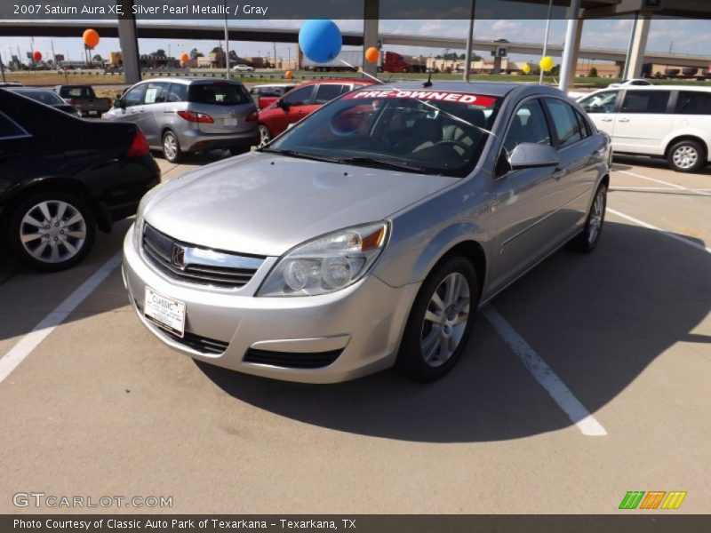 Silver Pearl Metallic / Gray 2007 Saturn Aura XE