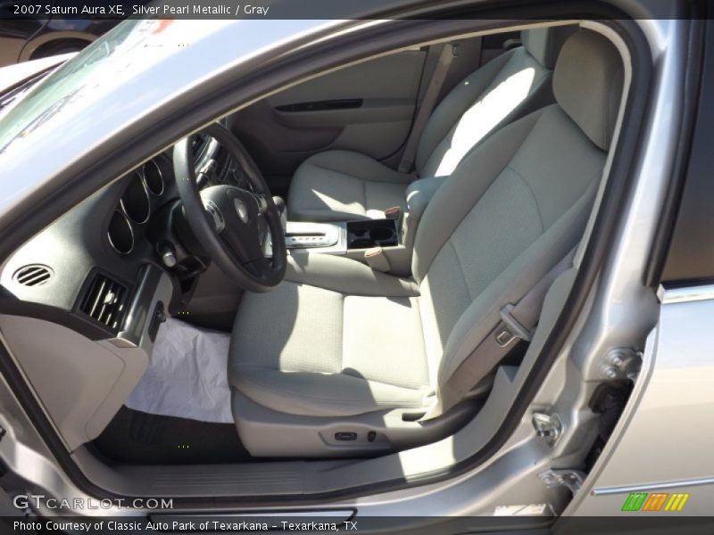 Silver Pearl Metallic / Gray 2007 Saturn Aura XE