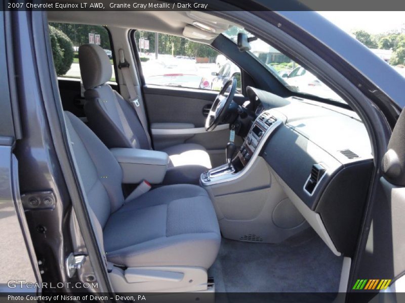 Granite Gray Metallic / Dark Gray 2007 Chevrolet Equinox LT AWD