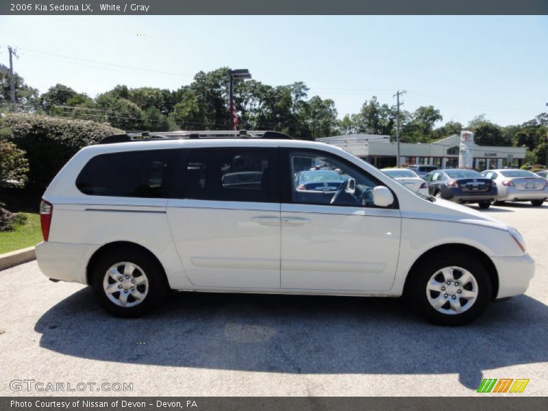 White / Gray 2006 Kia Sedona LX