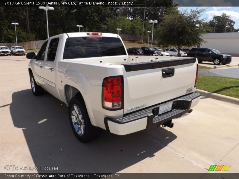 White Diamond Tricoat / Ebony 2013 GMC Sierra 1500 Denali Crew Cab