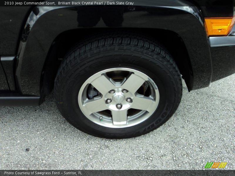 Brilliant Black Crystal Pearl / Dark Slate Gray 2010 Jeep Commander Sport