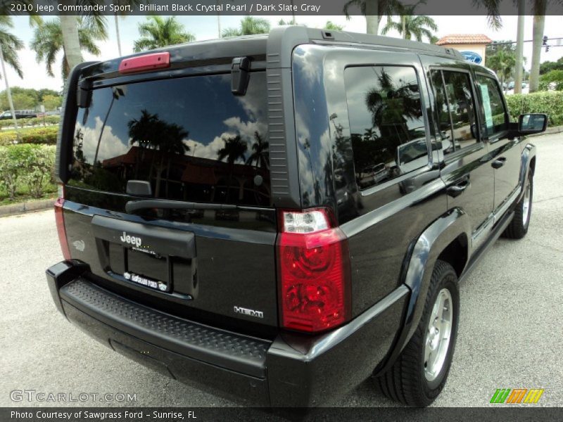 Brilliant Black Crystal Pearl / Dark Slate Gray 2010 Jeep Commander Sport