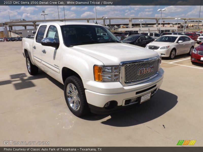 White Diamond Tricoat / Ebony 2013 GMC Sierra 1500 Denali Crew Cab