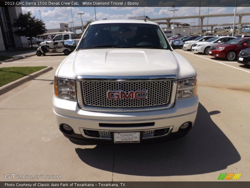 White Diamond Tricoat / Ebony 2013 GMC Sierra 1500 Denali Crew Cab