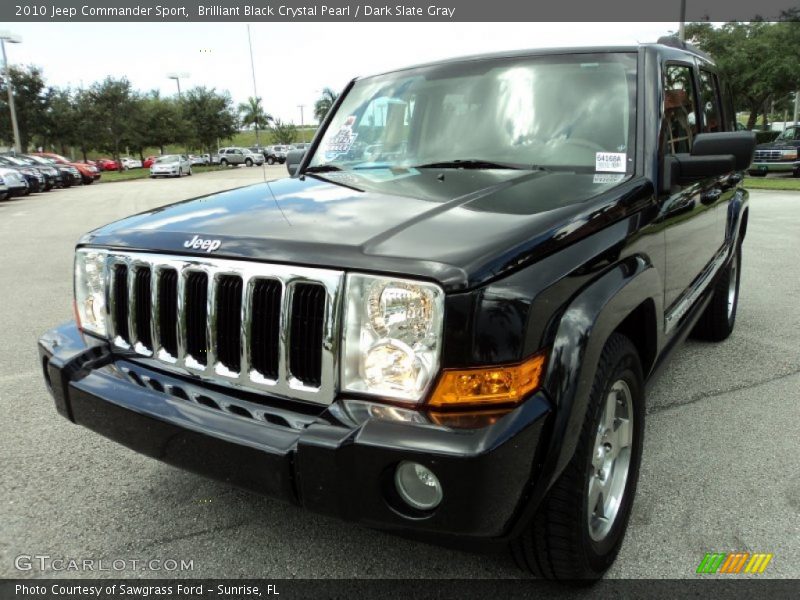 Brilliant Black Crystal Pearl / Dark Slate Gray 2010 Jeep Commander Sport