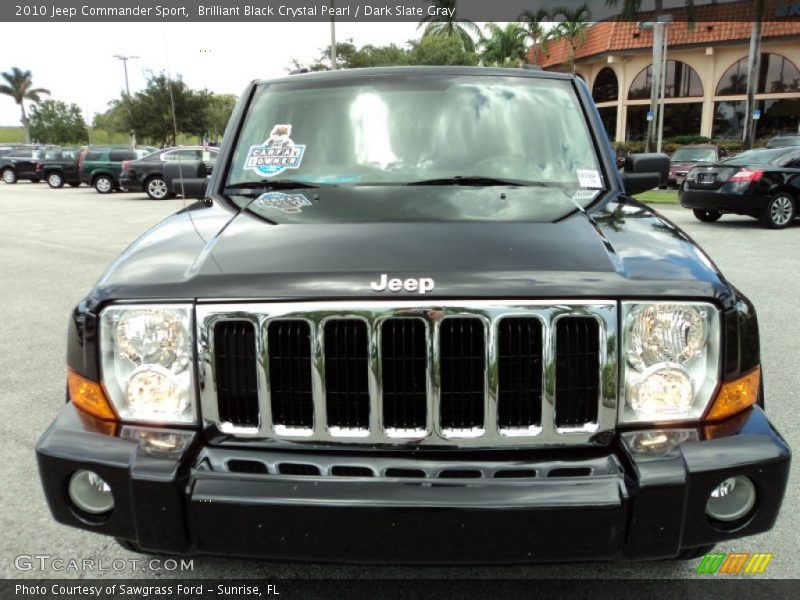 Brilliant Black Crystal Pearl / Dark Slate Gray 2010 Jeep Commander Sport