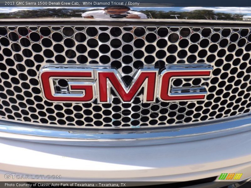 White Diamond Tricoat / Ebony 2013 GMC Sierra 1500 Denali Crew Cab