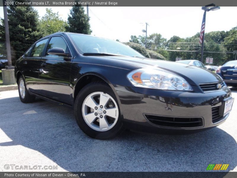 Mocha Bronze Metallic / Neutral Beige 2008 Chevrolet Impala LT