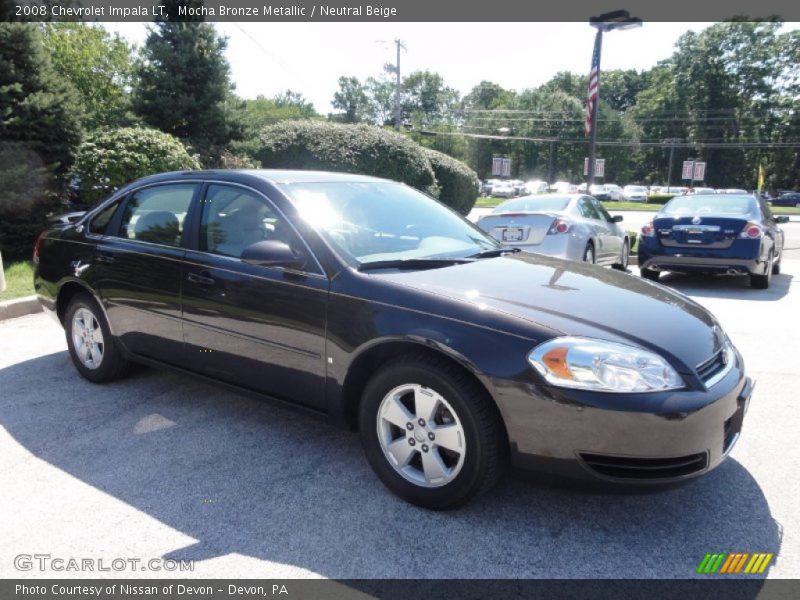 Mocha Bronze Metallic / Neutral Beige 2008 Chevrolet Impala LT