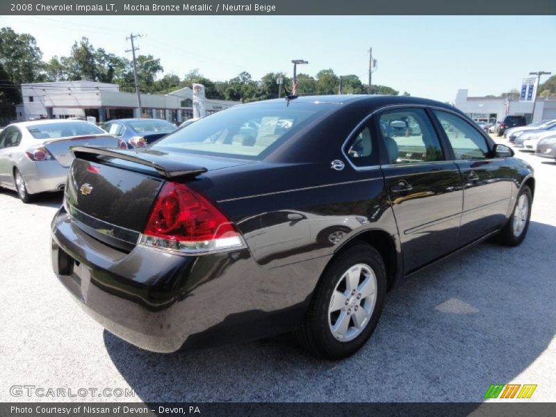 Mocha Bronze Metallic / Neutral Beige 2008 Chevrolet Impala LT