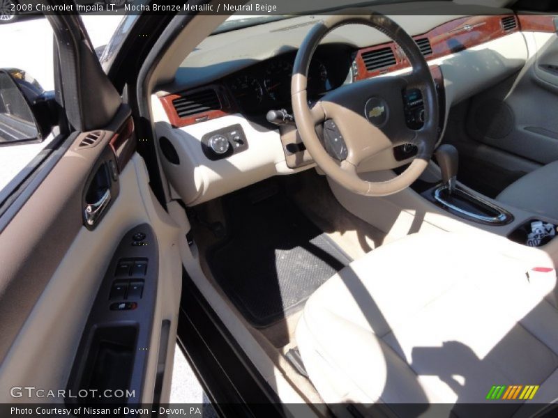 Mocha Bronze Metallic / Neutral Beige 2008 Chevrolet Impala LT
