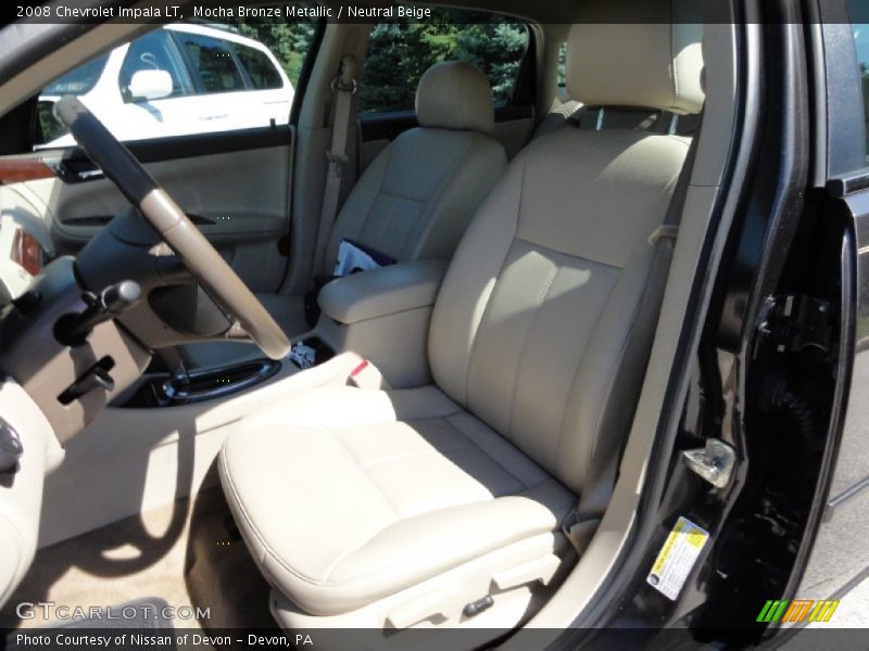 Mocha Bronze Metallic / Neutral Beige 2008 Chevrolet Impala LT