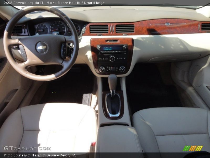 Mocha Bronze Metallic / Neutral Beige 2008 Chevrolet Impala LT