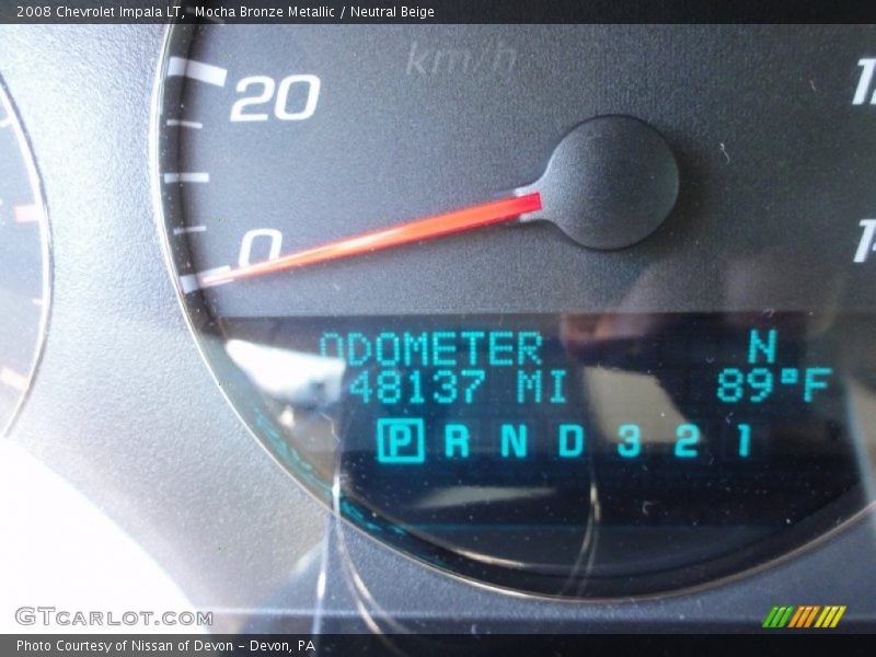 Mocha Bronze Metallic / Neutral Beige 2008 Chevrolet Impala LT