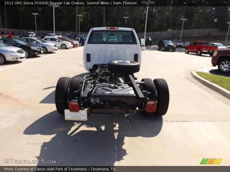 Summit White / Dark Titanium 2013 GMC Sierra 3500HD Regular Cab Chassis