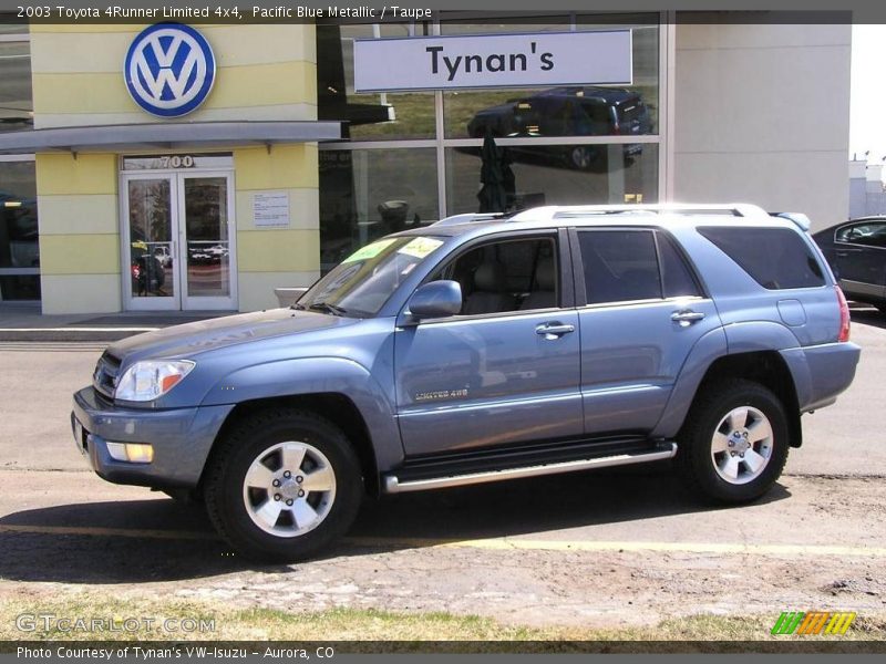 Pacific Blue Metallic / Taupe 2003 Toyota 4Runner Limited 4x4