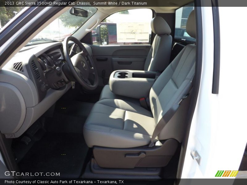 Summit White / Dark Titanium 2013 GMC Sierra 3500HD Regular Cab Chassis
