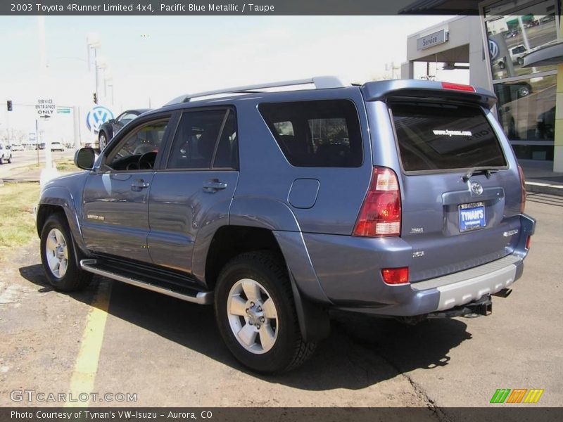 Pacific Blue Metallic / Taupe 2003 Toyota 4Runner Limited 4x4