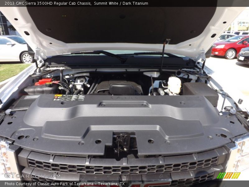 Summit White / Dark Titanium 2013 GMC Sierra 3500HD Regular Cab Chassis
