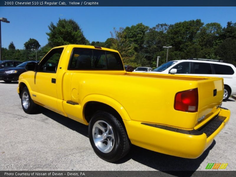 Yellow / Graphite 2003 Chevrolet S10 LS Regular Cab