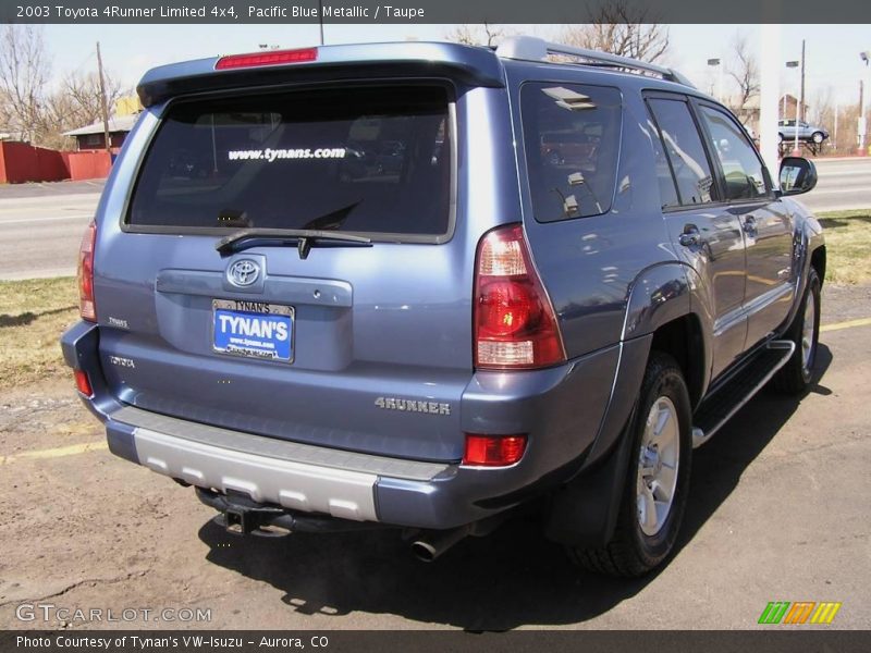 Pacific Blue Metallic / Taupe 2003 Toyota 4Runner Limited 4x4