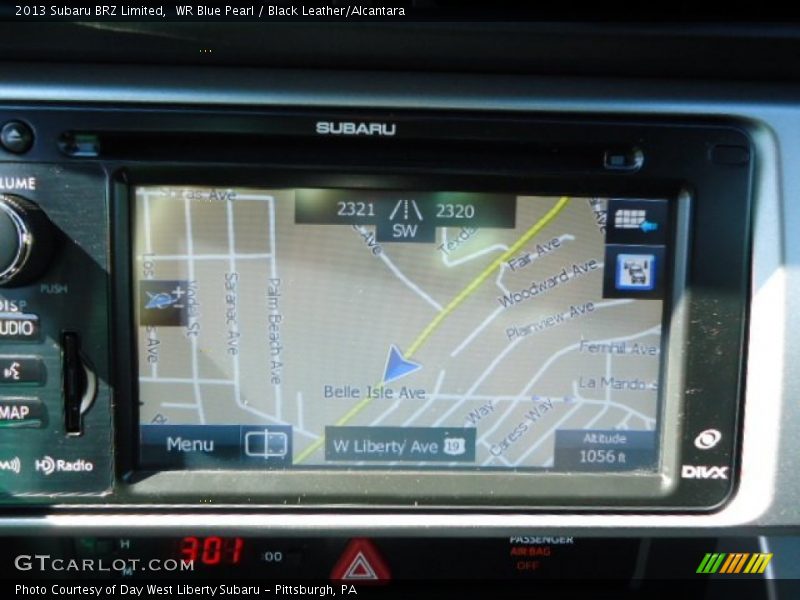 Navigation of 2013 BRZ Limited