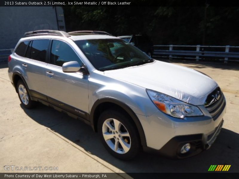 Ice Silver Metallic / Off Black Leather 2013 Subaru Outback 2.5i Limited