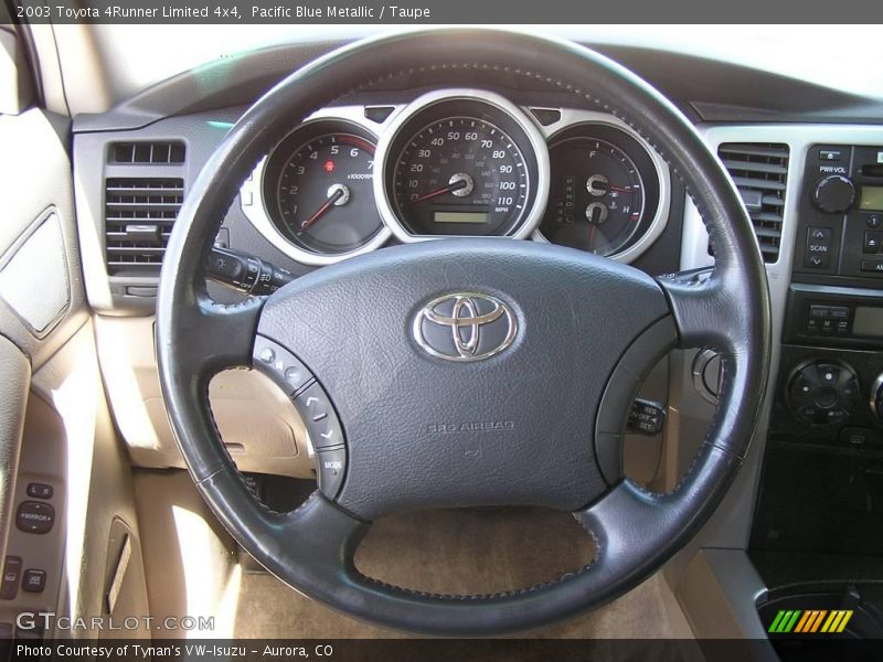 Pacific Blue Metallic / Taupe 2003 Toyota 4Runner Limited 4x4