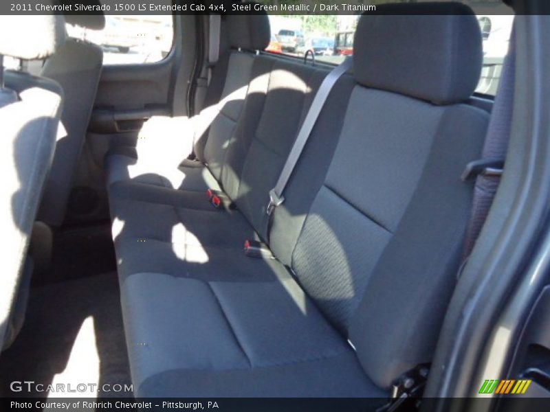 Steel Green Metallic / Dark Titanium 2011 Chevrolet Silverado 1500 LS Extended Cab 4x4