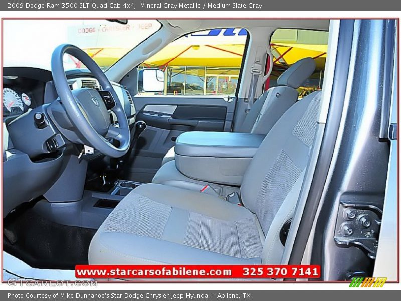 Mineral Gray Metallic / Medium Slate Gray 2009 Dodge Ram 3500 SLT Quad Cab 4x4