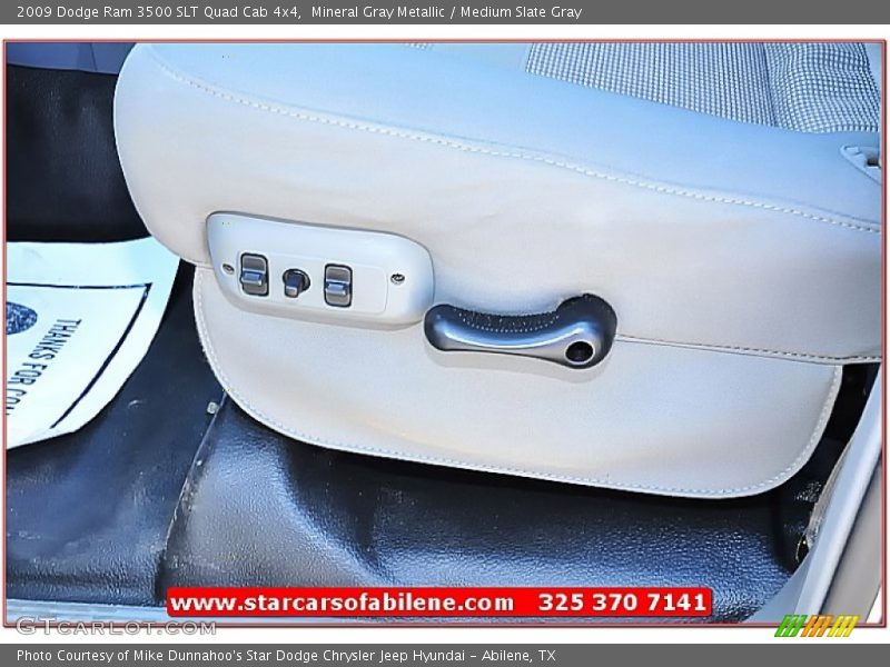 Mineral Gray Metallic / Medium Slate Gray 2009 Dodge Ram 3500 SLT Quad Cab 4x4