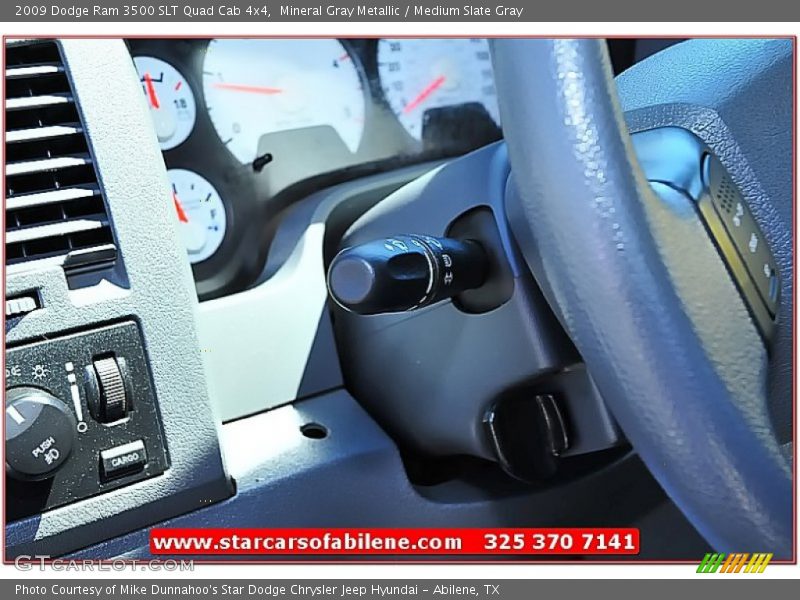 Mineral Gray Metallic / Medium Slate Gray 2009 Dodge Ram 3500 SLT Quad Cab 4x4
