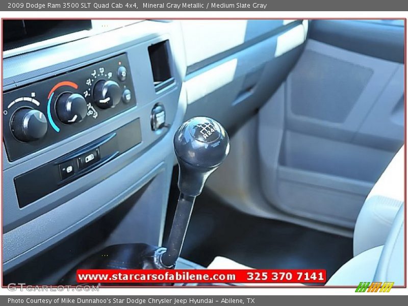 Mineral Gray Metallic / Medium Slate Gray 2009 Dodge Ram 3500 SLT Quad Cab 4x4