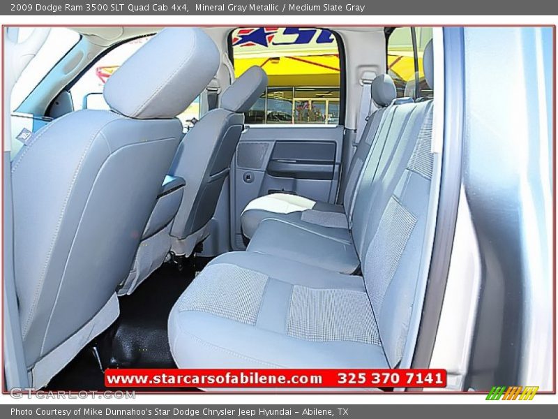 Mineral Gray Metallic / Medium Slate Gray 2009 Dodge Ram 3500 SLT Quad Cab 4x4