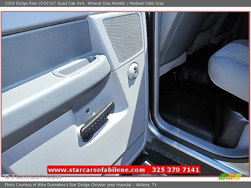 Mineral Gray Metallic / Medium Slate Gray 2009 Dodge Ram 3500 SLT Quad Cab 4x4