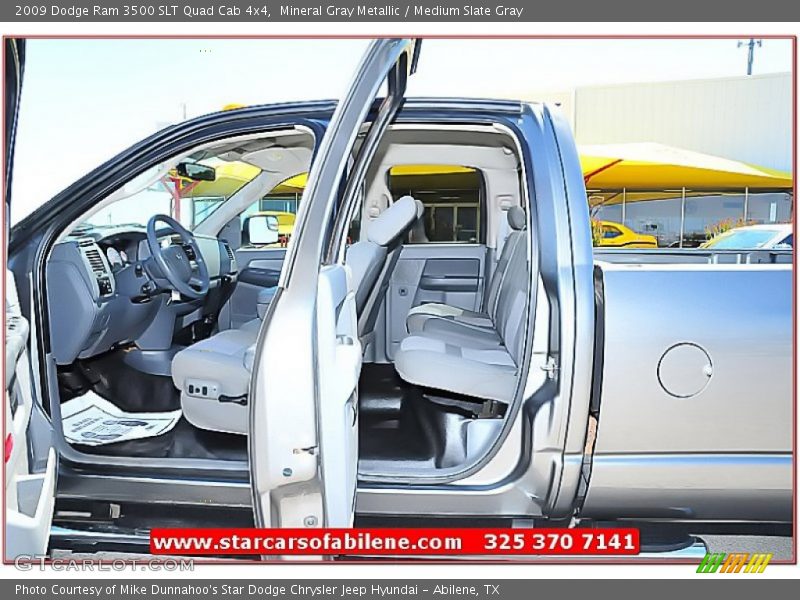 Mineral Gray Metallic / Medium Slate Gray 2009 Dodge Ram 3500 SLT Quad Cab 4x4
