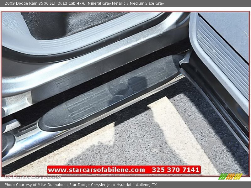 Mineral Gray Metallic / Medium Slate Gray 2009 Dodge Ram 3500 SLT Quad Cab 4x4