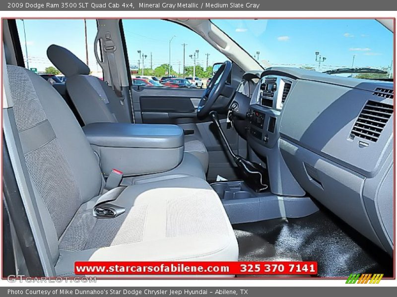 Mineral Gray Metallic / Medium Slate Gray 2009 Dodge Ram 3500 SLT Quad Cab 4x4