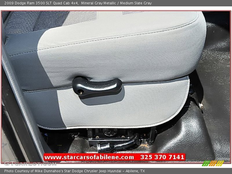 Mineral Gray Metallic / Medium Slate Gray 2009 Dodge Ram 3500 SLT Quad Cab 4x4