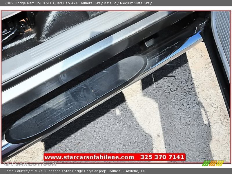 Mineral Gray Metallic / Medium Slate Gray 2009 Dodge Ram 3500 SLT Quad Cab 4x4
