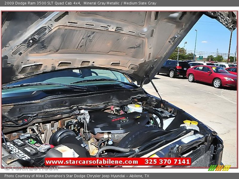 Mineral Gray Metallic / Medium Slate Gray 2009 Dodge Ram 3500 SLT Quad Cab 4x4
