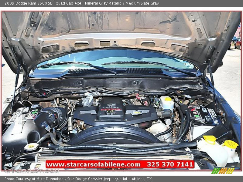 Mineral Gray Metallic / Medium Slate Gray 2009 Dodge Ram 3500 SLT Quad Cab 4x4