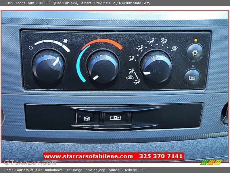 Mineral Gray Metallic / Medium Slate Gray 2009 Dodge Ram 3500 SLT Quad Cab 4x4