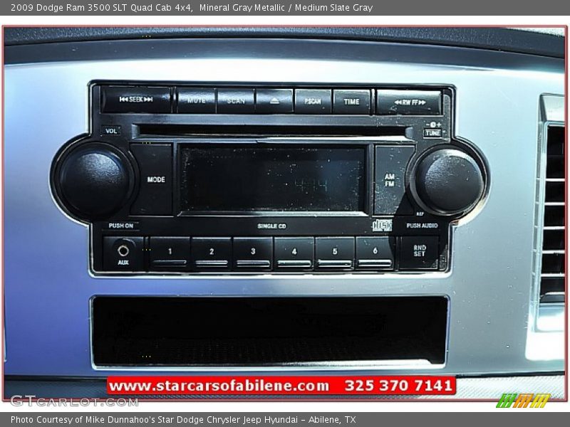 Mineral Gray Metallic / Medium Slate Gray 2009 Dodge Ram 3500 SLT Quad Cab 4x4