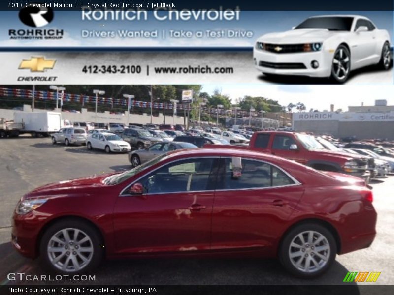 Crystal Red Tintcoat / Jet Black 2013 Chevrolet Malibu LT