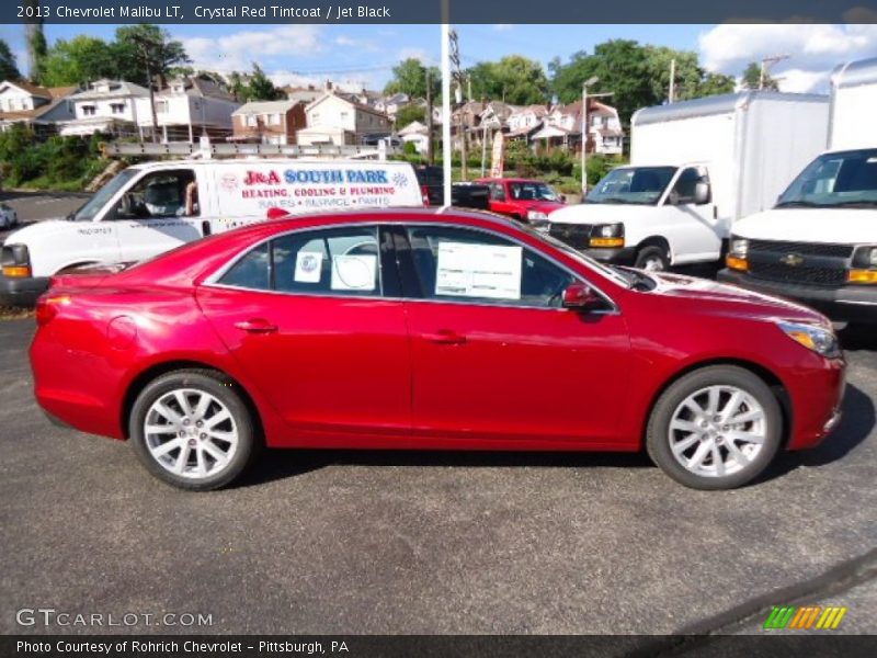 Crystal Red Tintcoat / Jet Black 2013 Chevrolet Malibu LT