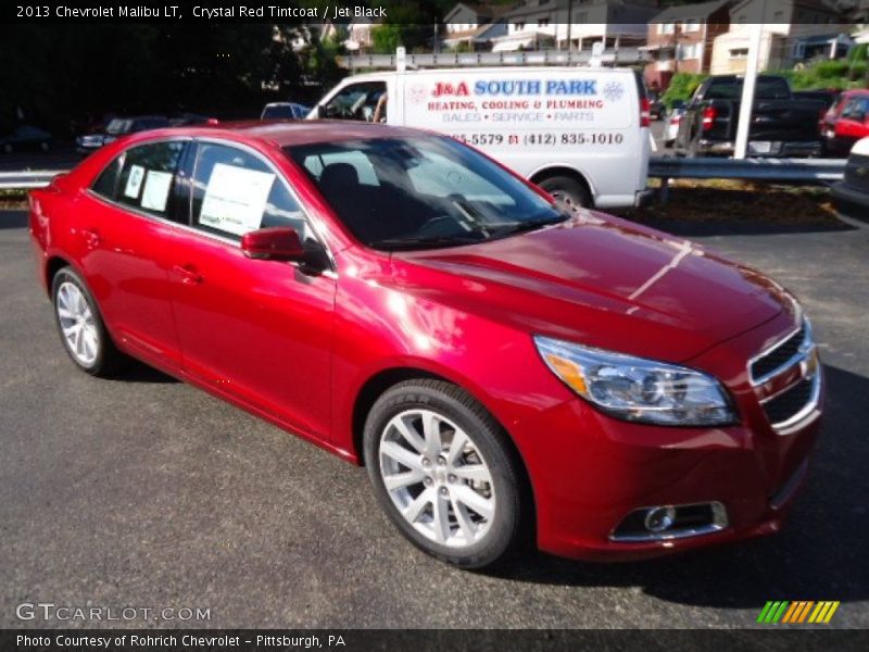 Crystal Red Tintcoat / Jet Black 2013 Chevrolet Malibu LT