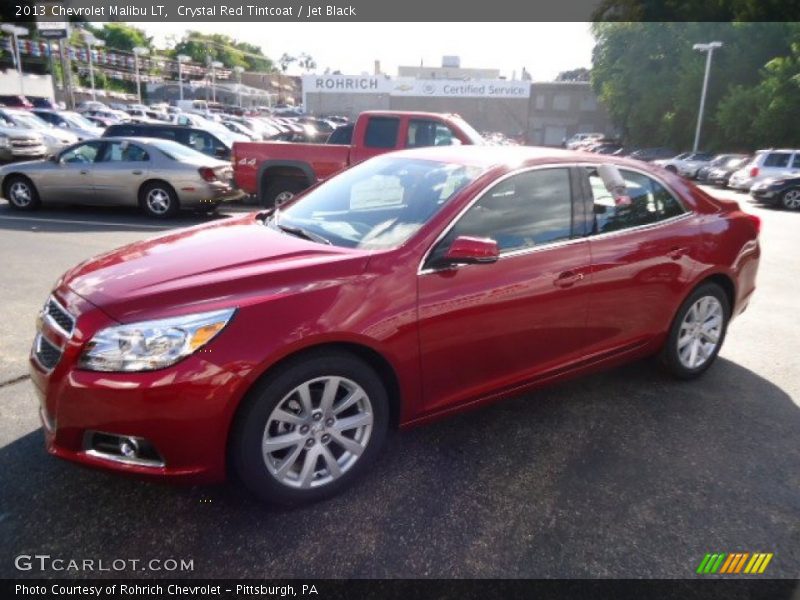 Crystal Red Tintcoat / Jet Black 2013 Chevrolet Malibu LT