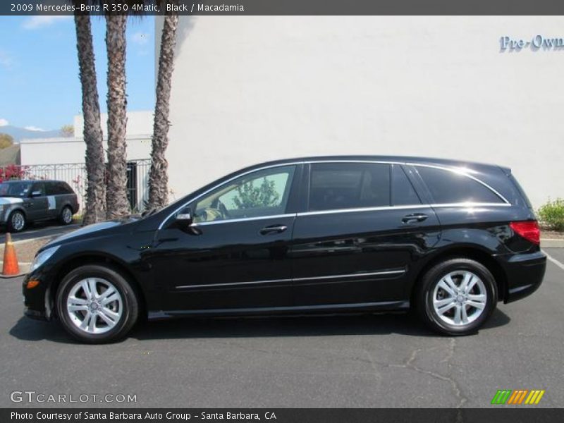Black / Macadamia 2009 Mercedes-Benz R 350 4Matic